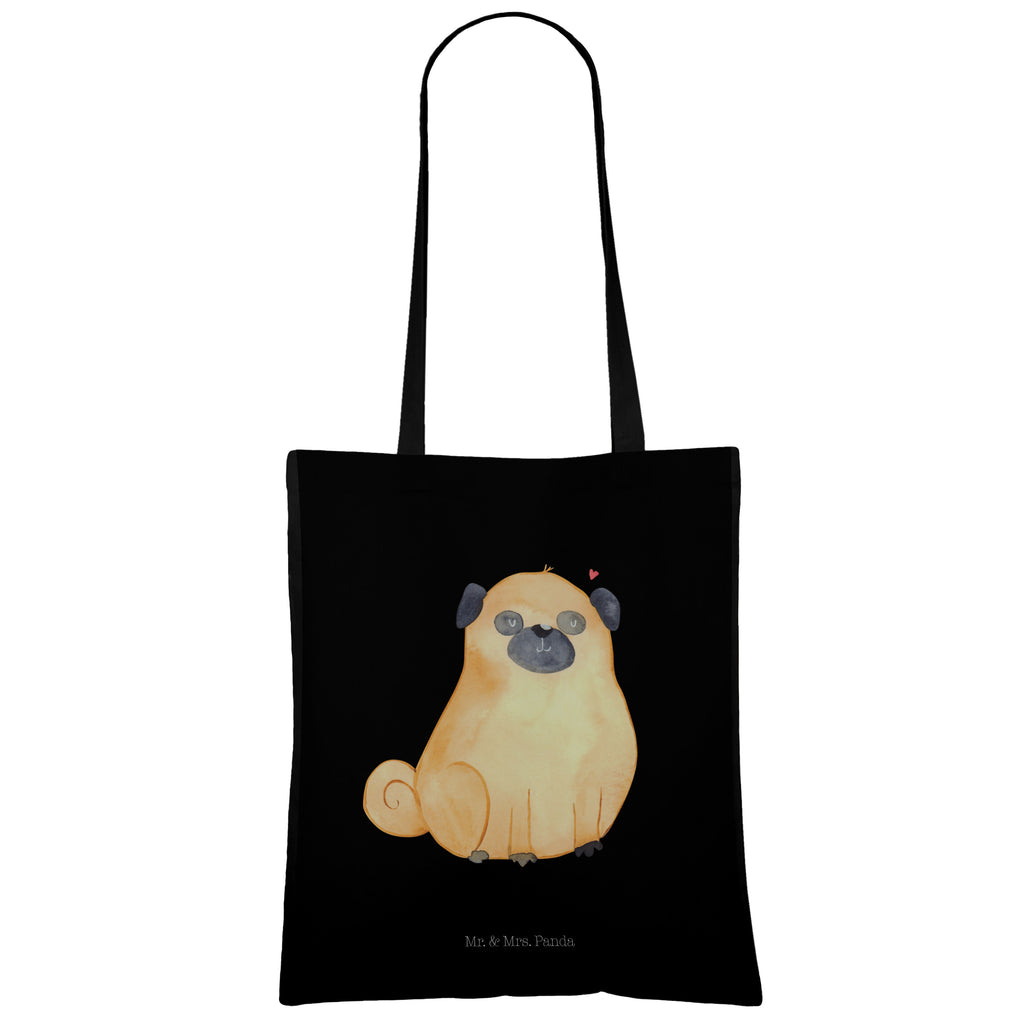 Tragetasche Mops Beuteltasche, Beutel, Einkaufstasche, Jutebeutel, Stoffbeutel, Hund, Hundemotiv, Haustier, Hunderasse, Tierliebhaber, Hundebesitzer, Sprüche, Mops, Liebe, Hundeliebe