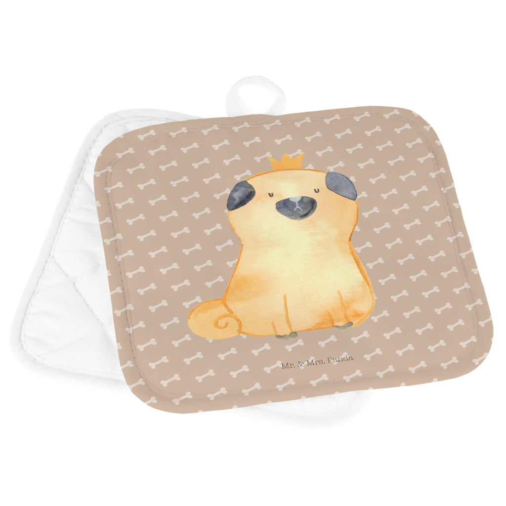 2er Set Topflappen  Mops Krone Topflappen, Topfuntersetzer, Ofenhandschuh, Topflappen Set, Topflappen lustig, Topflappen mit Spruch, Hund, Hundemotiv, Haustier, Hunderasse, Tierliebhaber, Hundebesitzer, Sprüche, Mops, allergisch, kinderlos, Hausregel, Hundebesitzer. Spruch, lustig