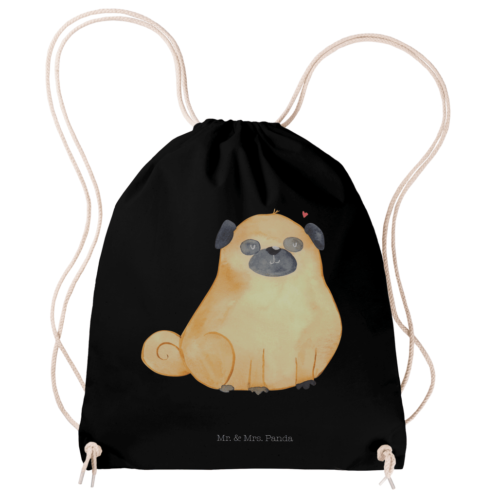 Sportbeutel Mops Turnbeutel, Beutel, Sporttasche, Tasche, Stoffbeutel, Hund, Hundemotiv, Haustier, Hunderasse, Tierliebhaber, Hundebesitzer, Sprüche, Mops, Liebe, Hundeliebe