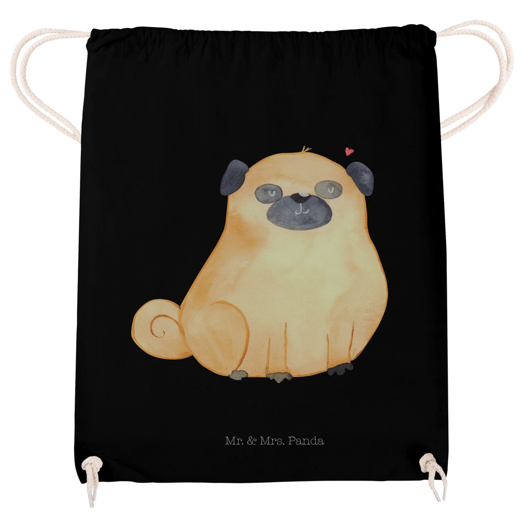Sportbeutel Mops Turnbeutel, Beutel, Sporttasche, Tasche, Stoffbeutel, Hund, Hundemotiv, Haustier, Hunderasse, Tierliebhaber, Hundebesitzer, Sprüche, Mops, Liebe, Hundeliebe