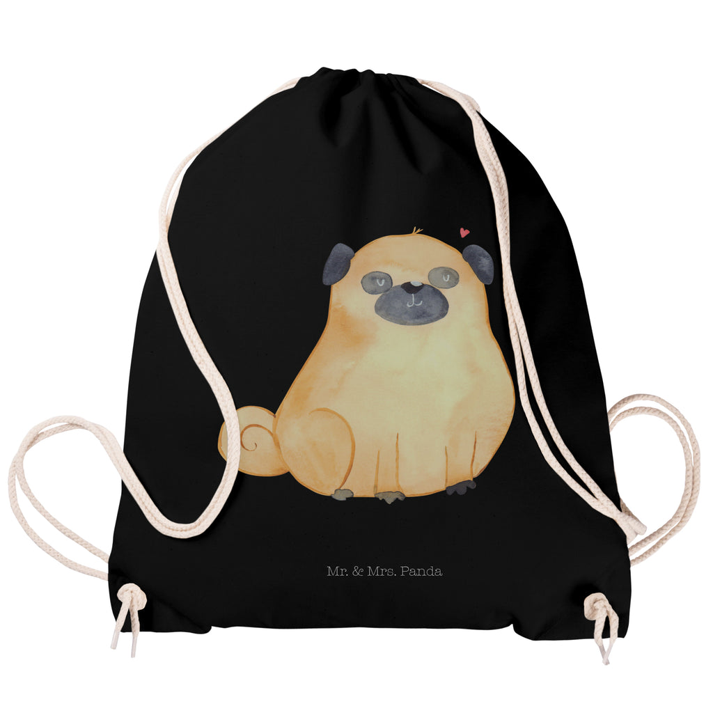 Sportbeutel Mops Turnbeutel, Beutel, Sporttasche, Tasche, Stoffbeutel, Hund, Hundemotiv, Haustier, Hunderasse, Tierliebhaber, Hundebesitzer, Sprüche, Mops, Liebe, Hundeliebe