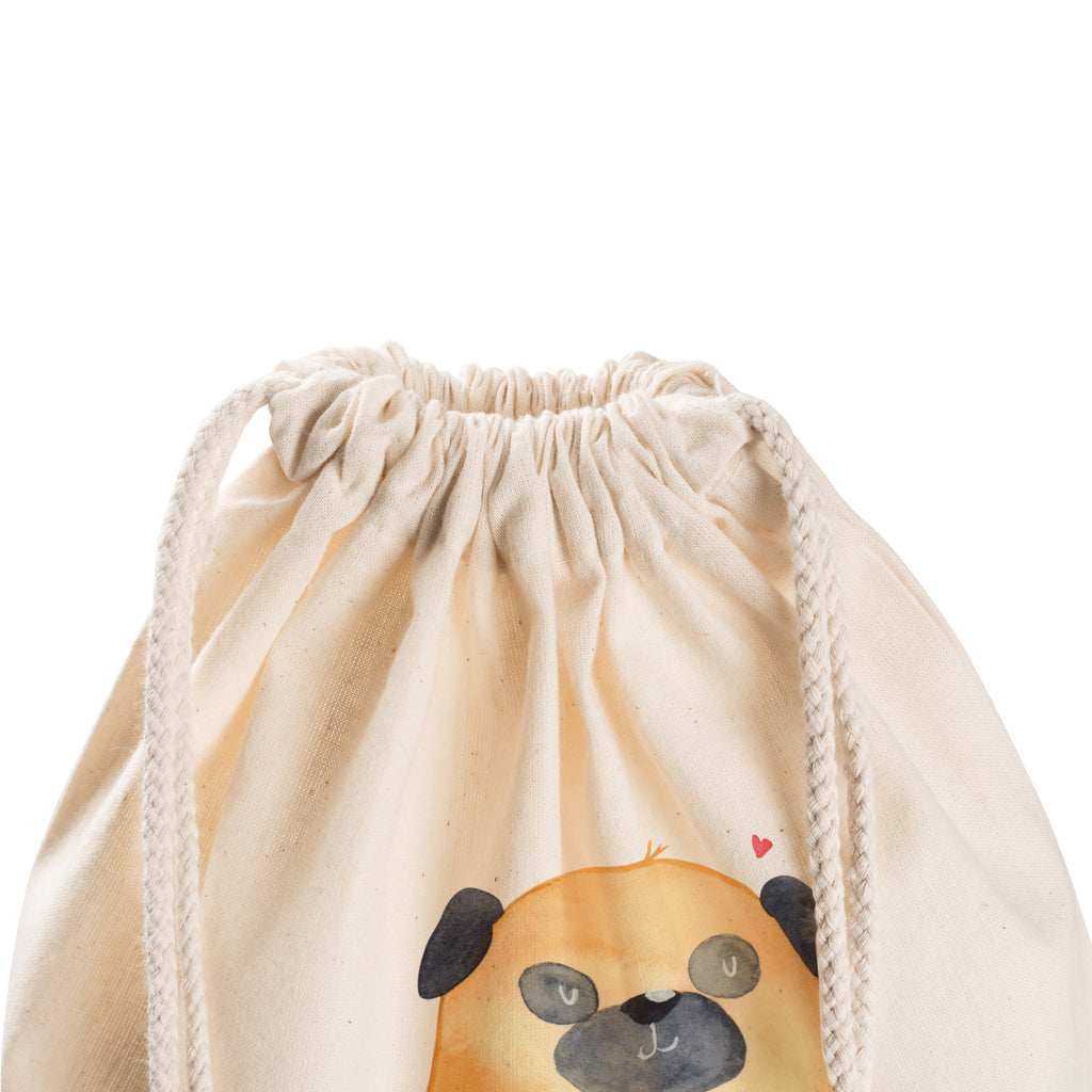 Sportbeutel Mops Turnbeutel, Beutel, Sporttasche, Tasche, Stoffbeutel, Hund, Hundemotiv, Haustier, Hunderasse, Tierliebhaber, Hundebesitzer, Sprüche, Mops, Liebe, Hundeliebe