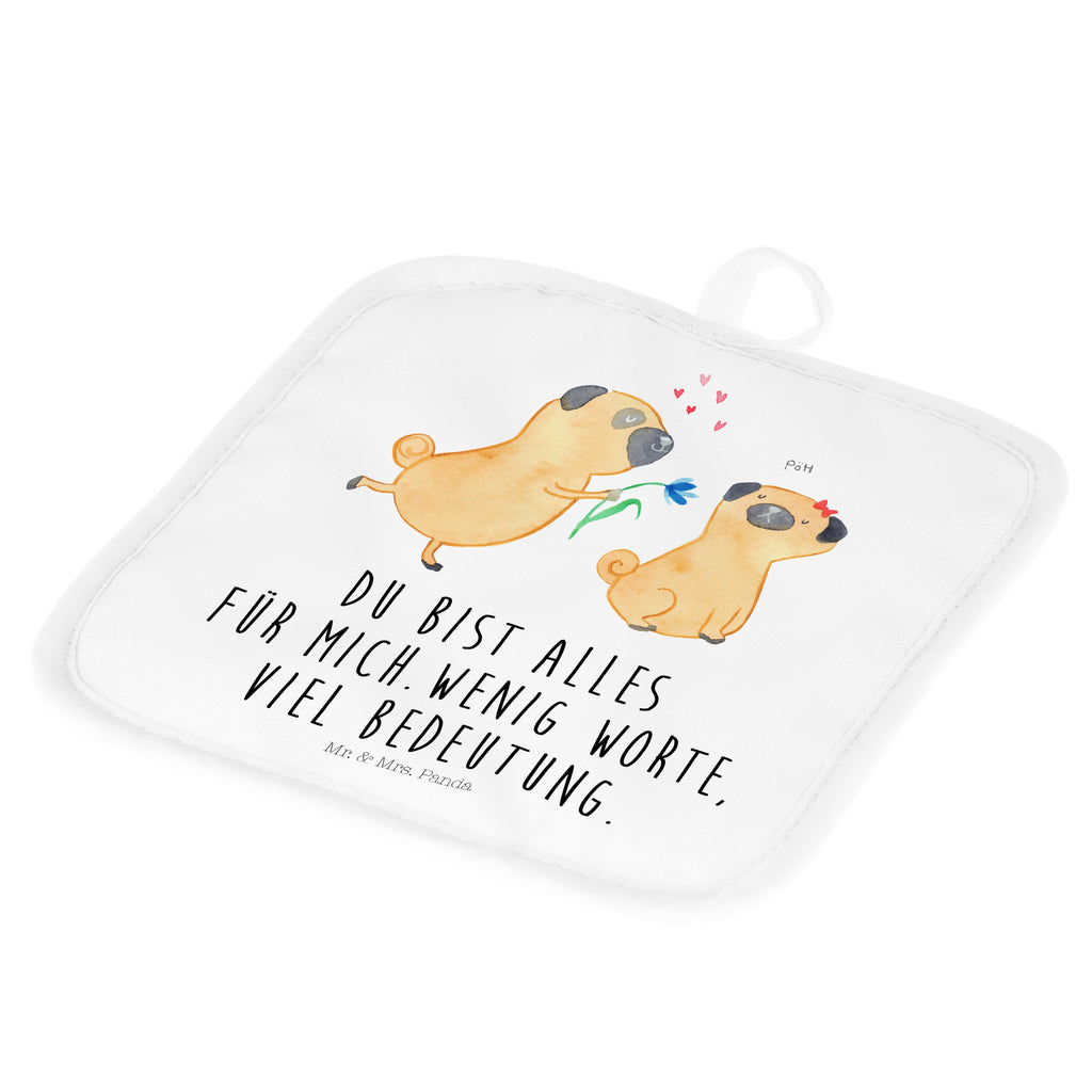 2er Set Topflappen  Mops verliebt Topflappen, Topfuntersetzer, Ofenhandschuh, Topflappen Set, Topflappen lustig, Topflappen mit Spruch, Hund, Hundemotiv, Haustier, Hunderasse, Tierliebhaber, Hundebesitzer, Sprüche, Mops, Möpse, Hundeliebe, verliebt, Liebe, Liebesspruch. Verlobt, Geschenk Freund, Partner