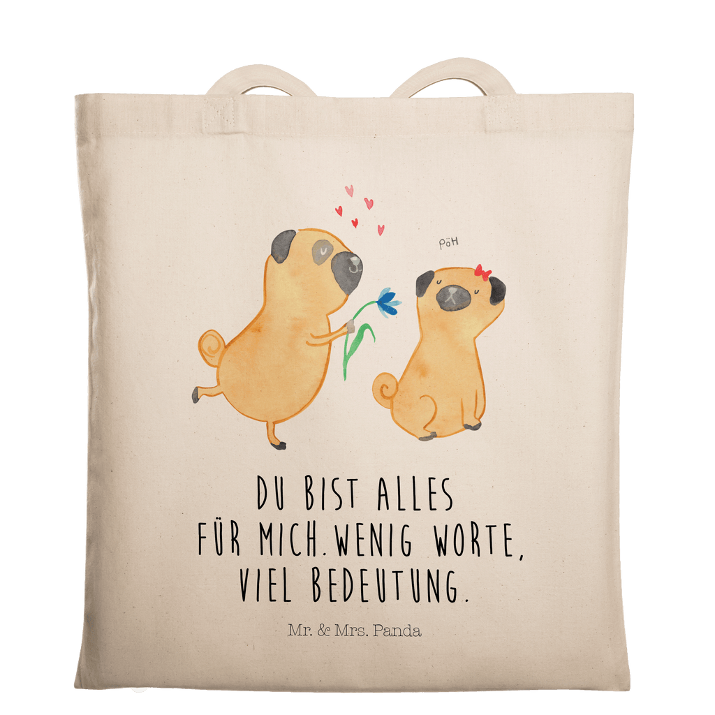 Tragetasche Mops verliebt Beuteltasche, Beutel, Einkaufstasche, Jutebeutel, Stoffbeutel, Hund, Hundemotiv, Haustier, Hunderasse, Tierliebhaber, Hundebesitzer, Sprüche, Mops, Möpse, Hundeliebe, verliebt, Liebe, Liebesspruch. Verlobt, Geschenk Freund, Partner