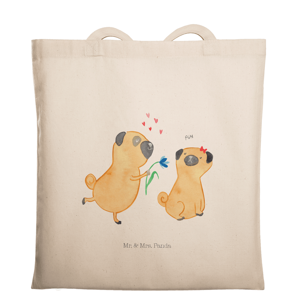 Tragetasche Mops verliebt Beuteltasche, Beutel, Einkaufstasche, Jutebeutel, Stoffbeutel, Hund, Hundemotiv, Haustier, Hunderasse, Tierliebhaber, Hundebesitzer, Sprüche, Mops, Möpse, Hundeliebe, verliebt, Liebe, Liebesspruch. Verlobt, Geschenk Freund, Partner
