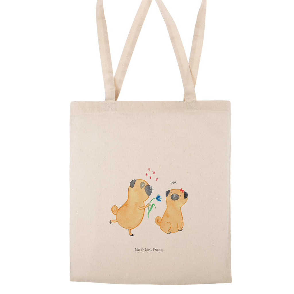 Tragetasche Mops verliebt Beuteltasche, Beutel, Einkaufstasche, Jutebeutel, Stoffbeutel, Hund, Hundemotiv, Haustier, Hunderasse, Tierliebhaber, Hundebesitzer, Sprüche, Mops, Möpse, Hundeliebe, verliebt, Liebe, Liebesspruch. Verlobt, Geschenk Freund, Partner