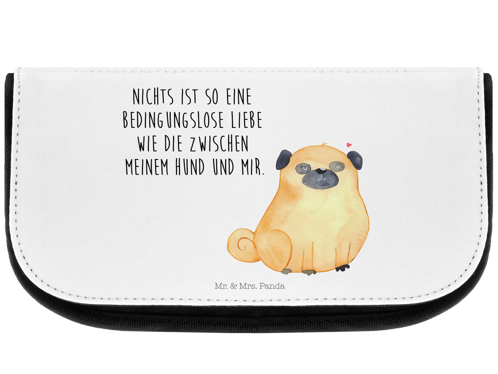 Kosmetiktasche Mops Kosmetikbeutel, Kulturtasche, Kulturbeutel, Schminktasche, Make-Up Tasche, Hund, Hundemotiv, Haustier, Hunderasse, Tierliebhaber, Hundebesitzer, Sprüche, Mops, Liebe, Hundeliebe