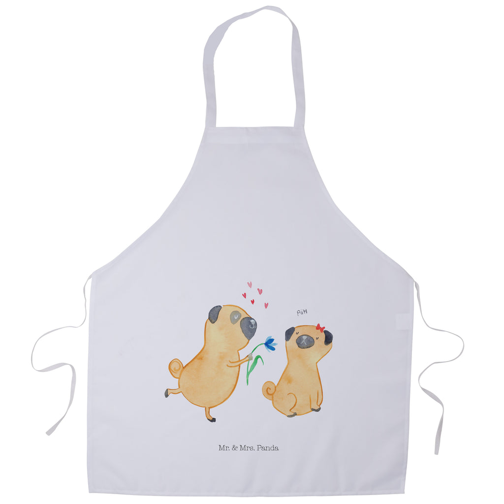 Kochschürze Mops verliebt Schürze, Backschürze, Küchenschürze, Grillschürze, Latzschürze, Hund, Hundemotiv, Haustier, Hunderasse, Tierliebhaber, Hundebesitzer, Sprüche, Mops, Möpse, Hundeliebe, verliebt, Liebe, Liebesspruch. Verlobt, Geschenk Freund, Partner
