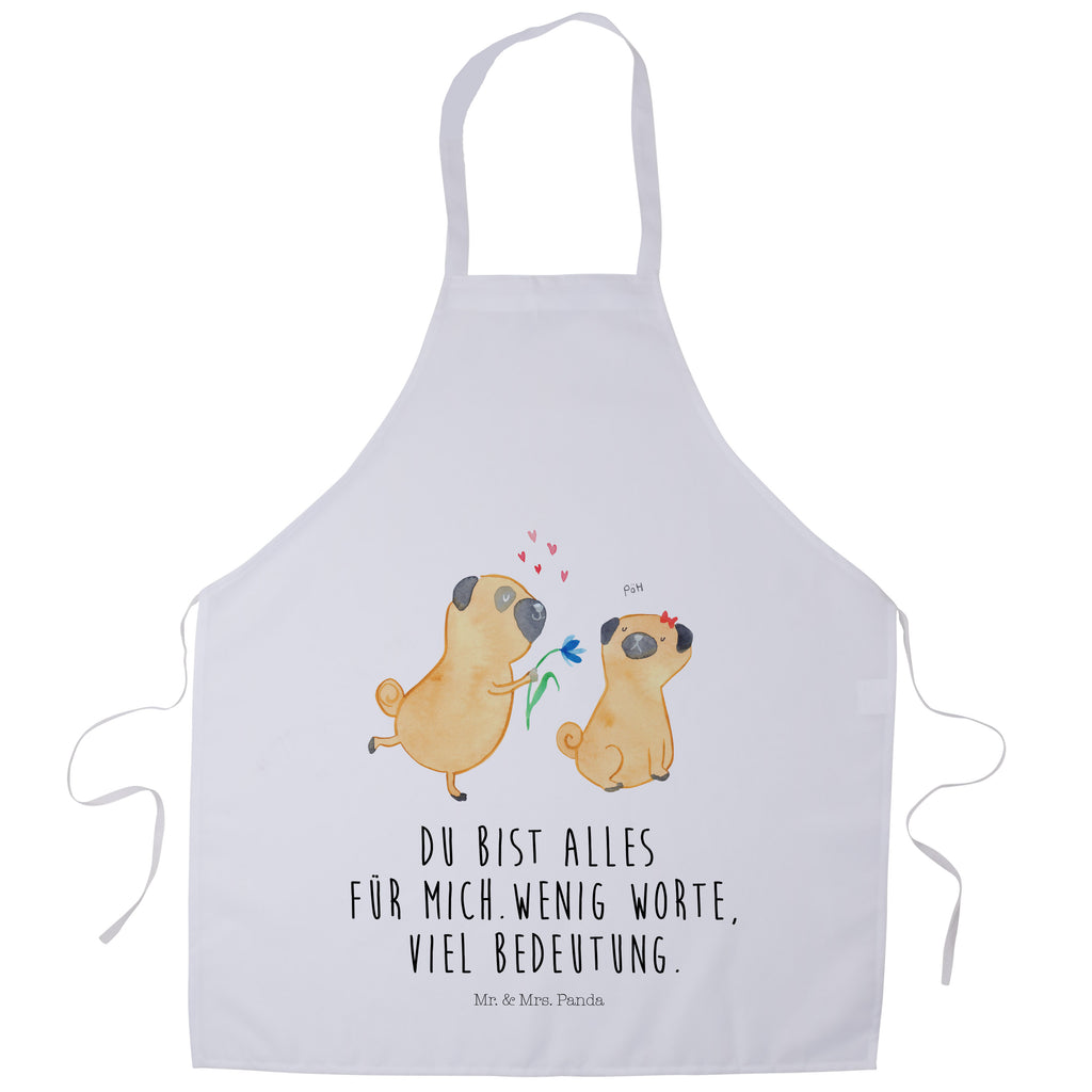 Kochschürze Mops verliebt Schürze, Backschürze, Küchenschürze, Grillschürze, Latzschürze, Hund, Hundemotiv, Haustier, Hunderasse, Tierliebhaber, Hundebesitzer, Sprüche, Mops, Möpse, Hundeliebe, verliebt, Liebe, Liebesspruch. Verlobt, Geschenk Freund, Partner