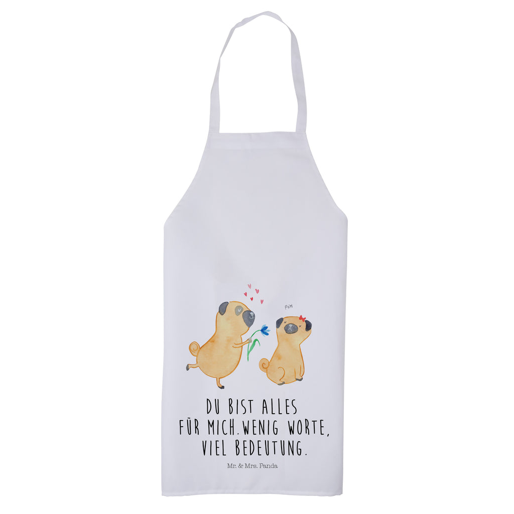 Kochschürze Mops verliebt Schürze, Backschürze, Küchenschürze, Grillschürze, Latzschürze, Hund, Hundemotiv, Haustier, Hunderasse, Tierliebhaber, Hundebesitzer, Sprüche, Mops, Möpse, Hundeliebe, verliebt, Liebe, Liebesspruch. Verlobt, Geschenk Freund, Partner