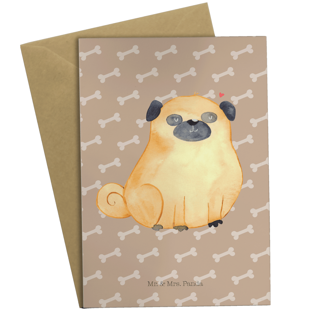 Grußkarte Mops Klappkarte, Einladungskarte, Glückwunschkarte, Hochzeitskarte, Geburtstagskarte, Karte, Hund, Hundemotiv, Haustier, Hunderasse, Tierliebhaber, Hundebesitzer, Sprüche, Mops, Liebe, Hundeliebe