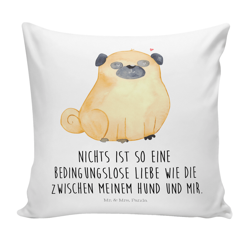 40x40 Kissen Mops Kissenhülle, Kopfkissen, Sofakissen, Dekokissen, Motivkissen, Hund, Hundemotiv, Haustier, Hunderasse, Tierliebhaber, Hundebesitzer, Sprüche, Mops, Liebe, Hundeliebe