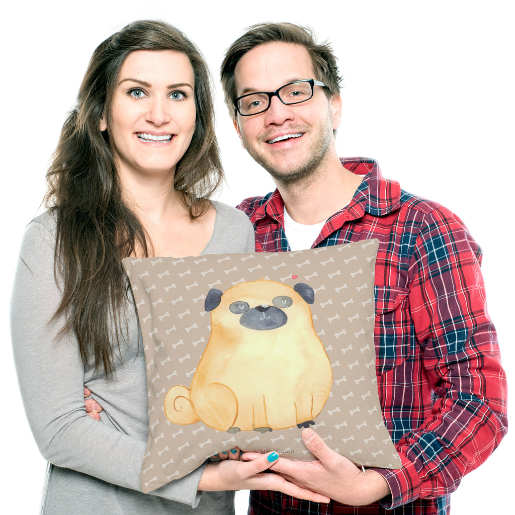 40x40 Kissen Mops Kissenhülle, Kopfkissen, Sofakissen, Dekokissen, Motivkissen, Hund, Hundemotiv, Haustier, Hunderasse, Tierliebhaber, Hundebesitzer, Sprüche, Mops, Liebe, Hundeliebe