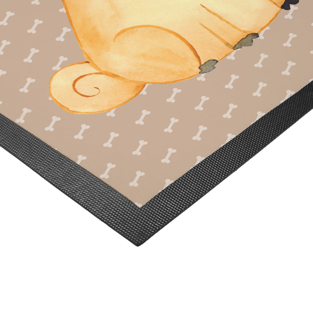 Fußmatte Mops Mops, Hund, Liebe, Hundeliebe,  Türvorleger, Schmutzmatte, Fußabtreter, Matte, Schmutzfänger, Fußabstreifer, Schmutzfangmatte, Türmatte, Motivfußmatte,  Haustürmatte, Vorleger  Hund, Hundemotiv, Haustier, Hunderasse, Tierliebhaber, Hundebesitzer, Sprüche