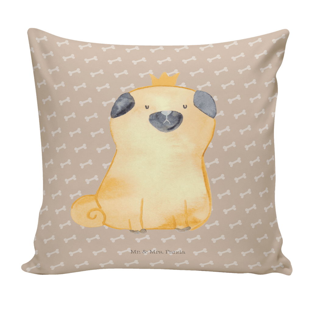 40x40 Kissen Mops Krone Kissenhülle, Kopfkissen, Sofakissen, Dekokissen, Motivkissen, Hund, Hundemotiv, Haustier, Hunderasse, Tierliebhaber, Hundebesitzer, Sprüche, Mops, allergisch, kinderlos, Hausregel, Hundebesitzer. Spruch, lustig