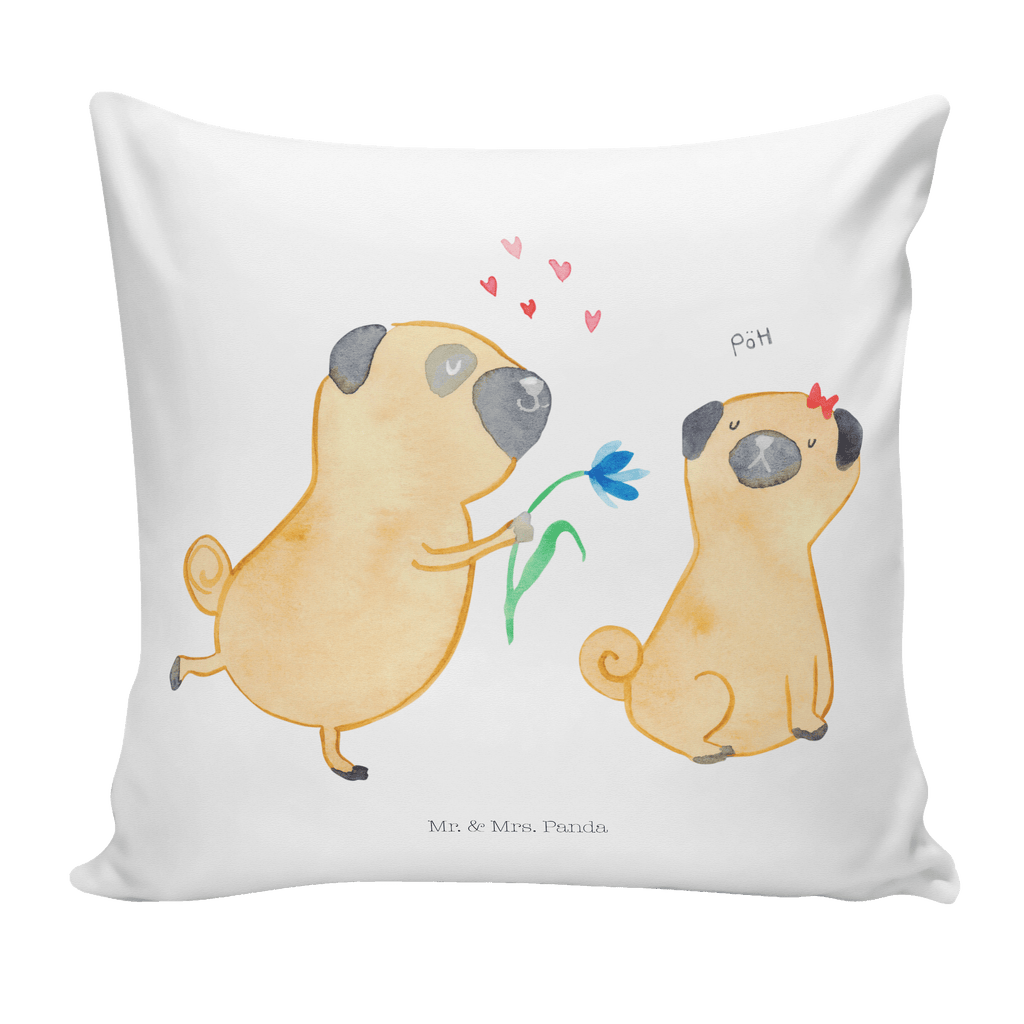 40x40 Kissen Mops verliebt Kissenhülle, Kopfkissen, Sofakissen, Dekokissen, Motivkissen, Hund, Hundemotiv, Haustier, Hunderasse, Tierliebhaber, Hundebesitzer, Sprüche, Mops, Möpse, Hundeliebe, verliebt, Liebe, Liebesspruch. Verlobt, Geschenk Freund, Partner