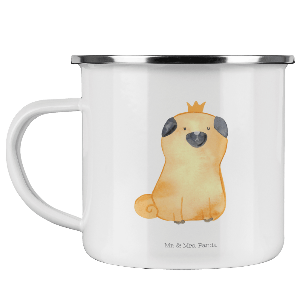 Camping Emaille Tasse Mops Krone Campingtasse, Trinkbecher, Metalltasse, Outdoor Tasse, Emaille Trinkbecher, Blechtasse Outdoor, Emaille Campingbecher, Edelstahl Trinkbecher, Metalltasse für Camping, Kaffee Blechtasse, Camping Tasse Metall, Hund, Hundemotiv, Haustier, Hunderasse, Tierliebhaber, Hundebesitzer, Sprüche, Mops, allergisch, kinderlos, Hausregel, Hundebesitzer. Spruch, lustig