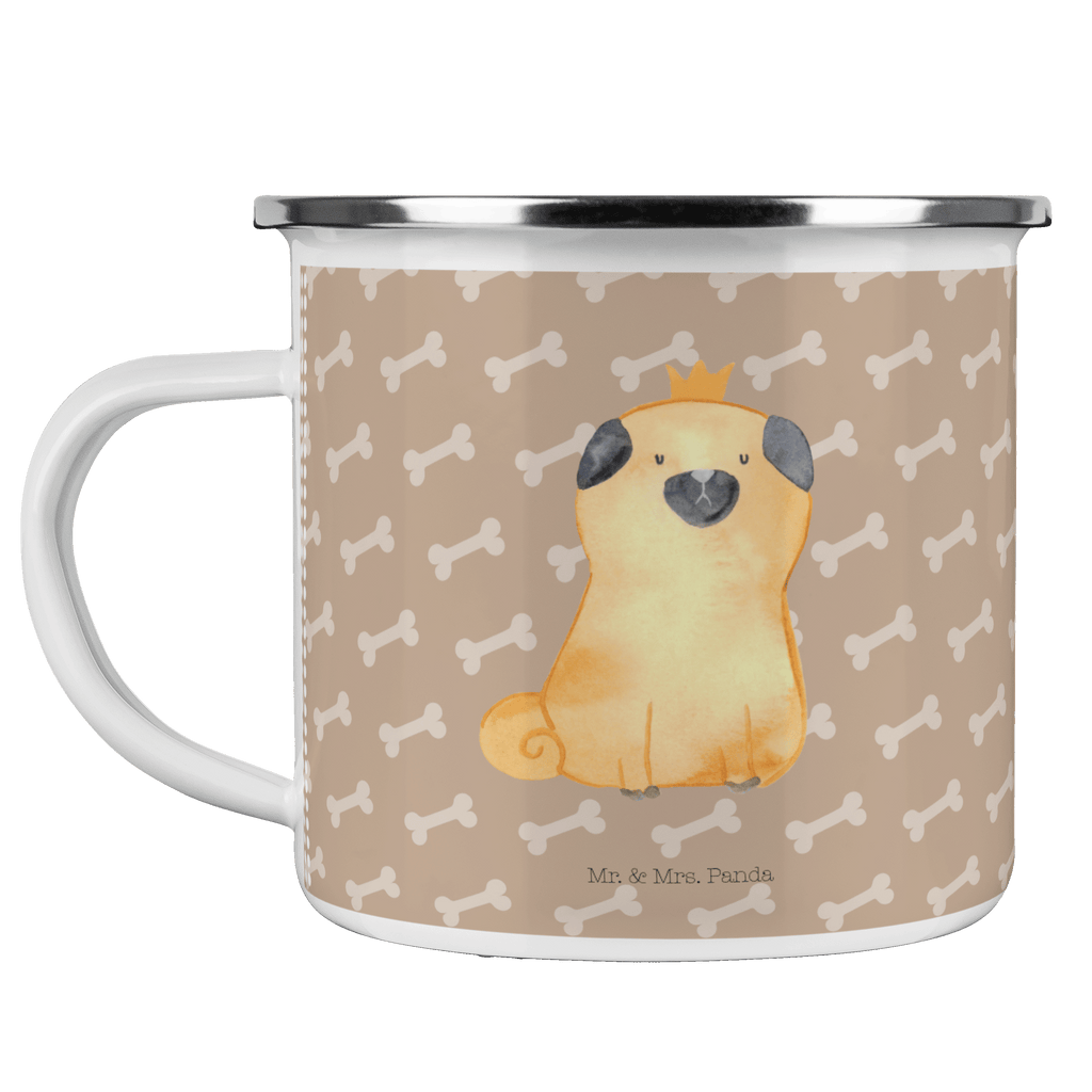 Camping Emaille Tasse Mops Krone Campingtasse, Trinkbecher, Metalltasse, Outdoor Tasse, Emaille Trinkbecher, Blechtasse Outdoor, Emaille Campingbecher, Edelstahl Trinkbecher, Metalltasse für Camping, Kaffee Blechtasse, Camping Tasse Metall, Hund, Hundemotiv, Haustier, Hunderasse, Tierliebhaber, Hundebesitzer, Sprüche, Mops, allergisch, kinderlos, Hausregel, Hundebesitzer. Spruch, lustig