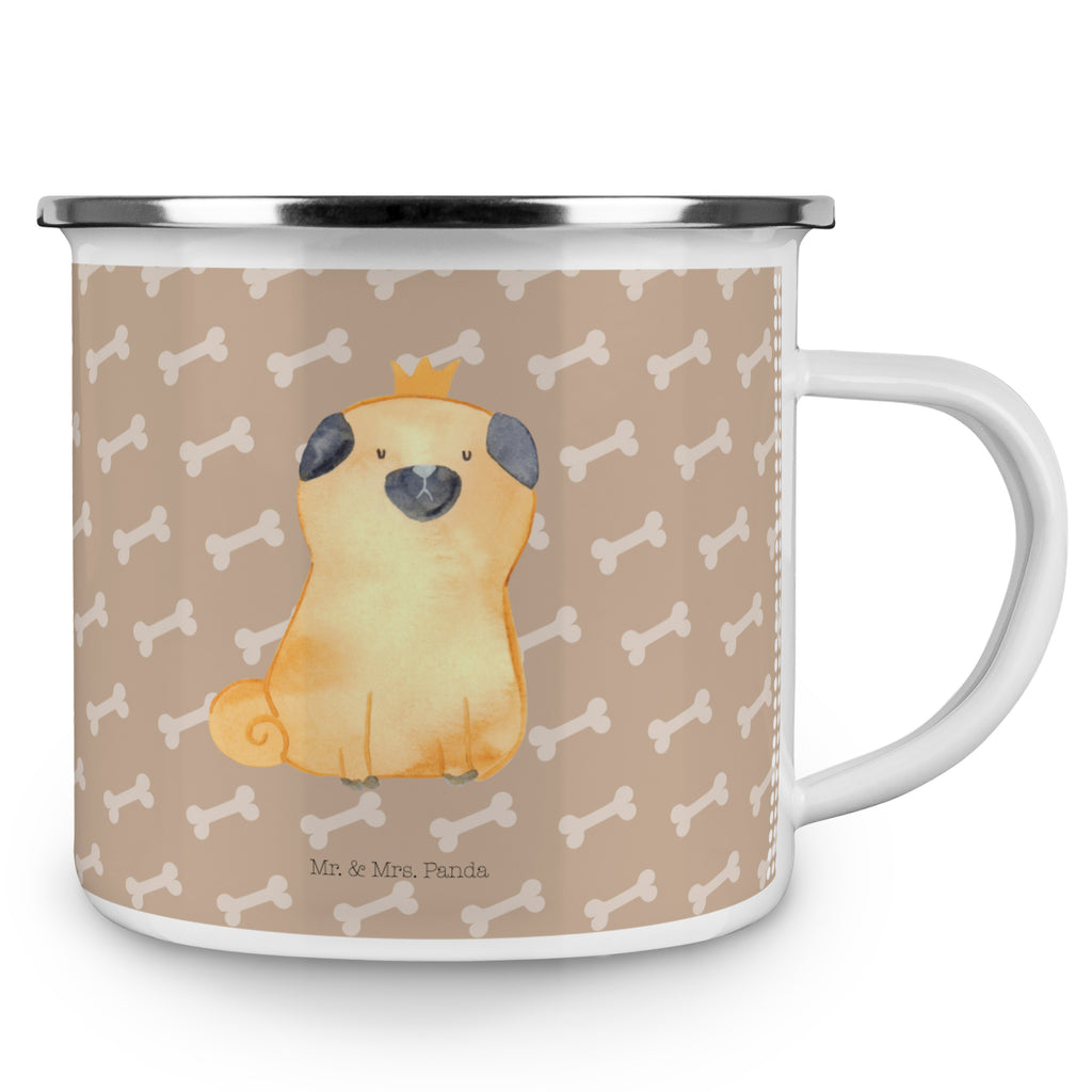 Camping Emaille Tasse Mops Krone Campingtasse, Trinkbecher, Metalltasse, Outdoor Tasse, Emaille Trinkbecher, Blechtasse Outdoor, Emaille Campingbecher, Edelstahl Trinkbecher, Metalltasse für Camping, Kaffee Blechtasse, Camping Tasse Metall, Hund, Hundemotiv, Haustier, Hunderasse, Tierliebhaber, Hundebesitzer, Sprüche, Mops, allergisch, kinderlos, Hausregel, Hundebesitzer. Spruch, lustig