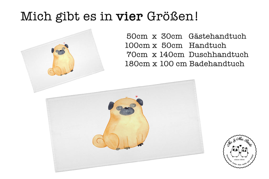 Gäste Handtuch Mops Gästetuch, Reisehandtuch, Sport Handtuch, Frottier, Kinder Handtuch, Hund, Hundemotiv, Haustier, Hunderasse, Tierliebhaber, Hundebesitzer, Sprüche, Mops, Liebe, Hundeliebe