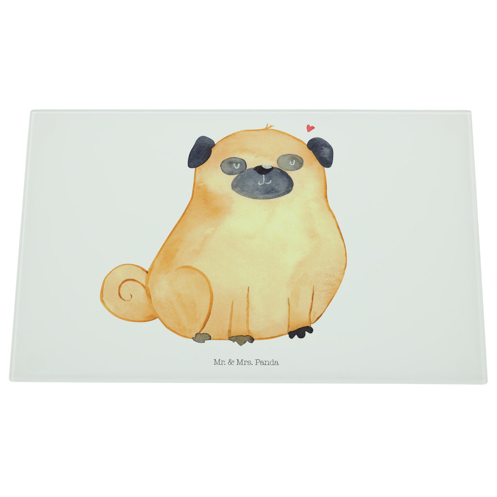 Medium Glas Schneidbrett Mops Glasschneidebrett, Schneidebrett, Hund, Hundemotiv, Haustier, Hunderasse, Tierliebhaber, Hundebesitzer, Sprüche, Mops, Liebe, Hundeliebe