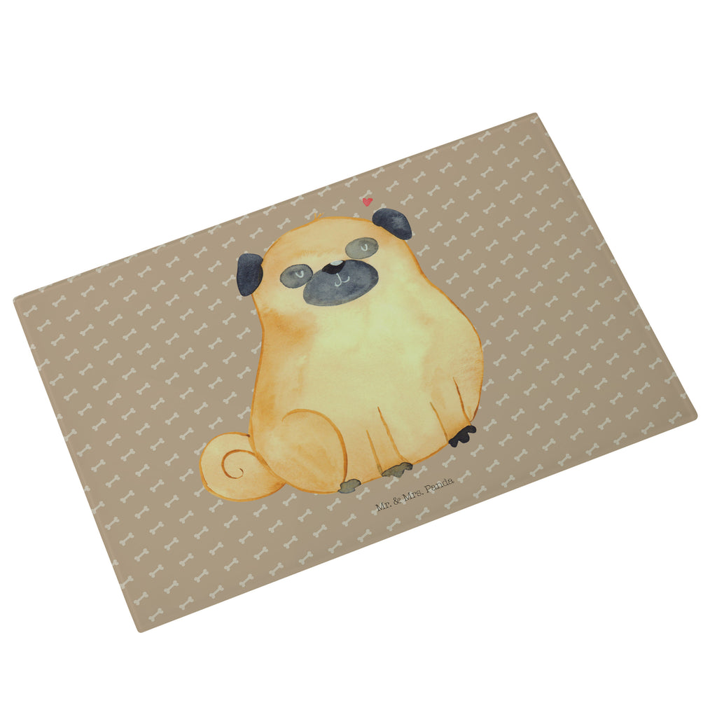 Medium Glas Schneidbrett Mops Glasschneidebrett, Schneidebrett, Hund, Hundemotiv, Haustier, Hunderasse, Tierliebhaber, Hundebesitzer, Sprüche, Mops, Liebe, Hundeliebe