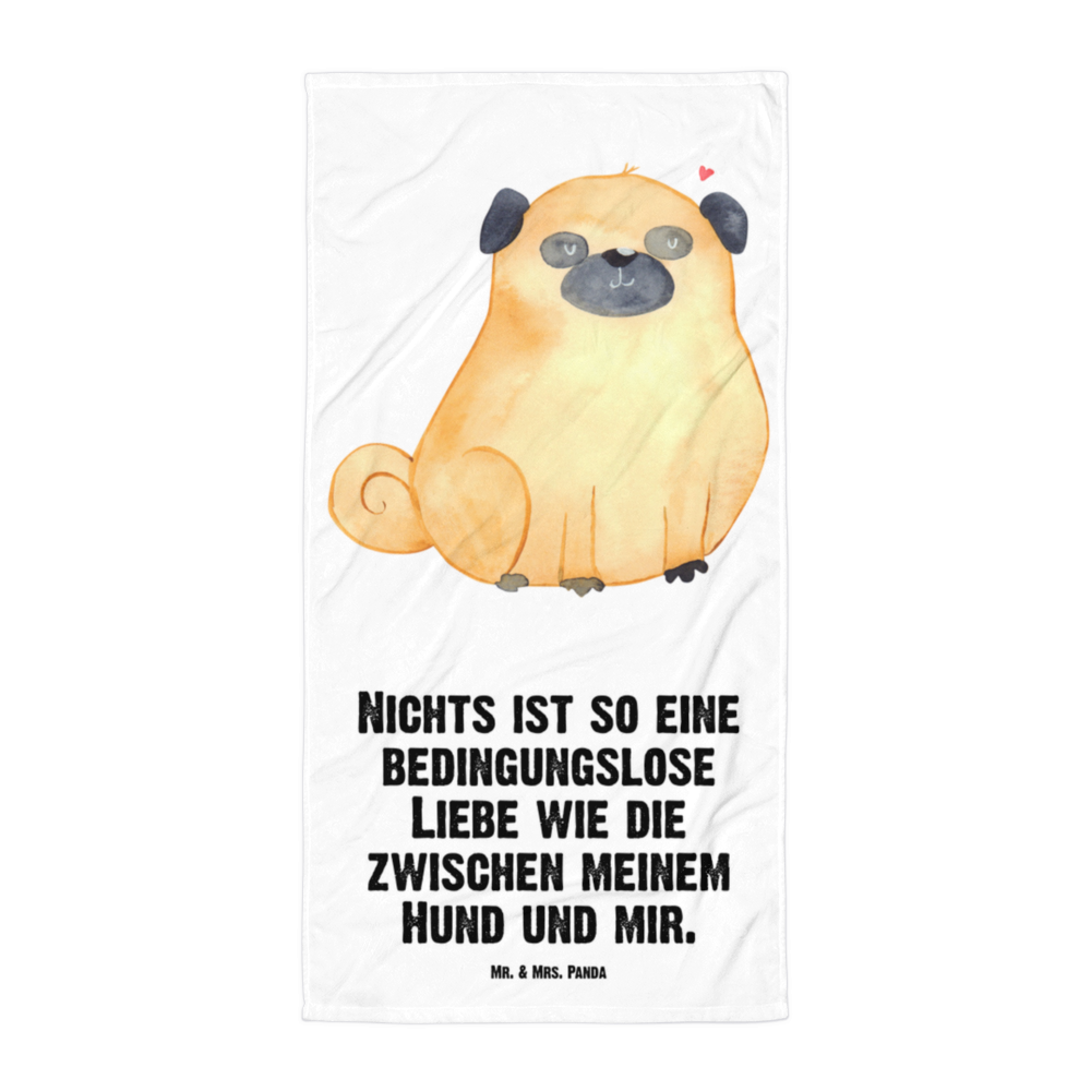 XL Badehandtuch Mops Handtuch, Badetuch, Duschtuch, Strandtuch, Saunatuch, Hund, Hundemotiv, Haustier, Hunderasse, Tierliebhaber, Hundebesitzer, Sprüche, Mops, Liebe, Hundeliebe