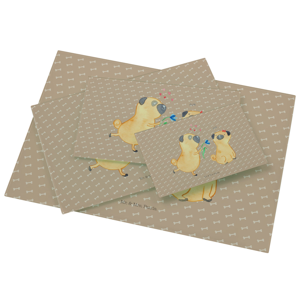 Medium Glas Schneidbrett Mops verliebt Glasschneidebrett, Schneidebrett, Hund, Hundemotiv, Haustier, Hunderasse, Tierliebhaber, Hundebesitzer, Sprüche, Mops, Möpse, Hundeliebe, verliebt, Liebe, Liebesspruch. Verlobt, Geschenk Freund, Partner