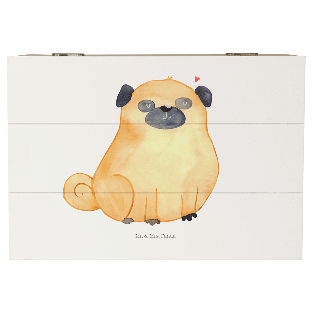 Holzkiste Mops Holzkiste, Kiste, Schatzkiste, Truhe, Schatulle, XXL, Erinnerungsbox, Erinnerungskiste, Dekokiste, Aufbewahrungsbox, Hund, Hundemotiv, Haustier, Hunderasse, Tierliebhaber, Hundebesitzer, Sprüche, Mops, Liebe, Hundeliebe
