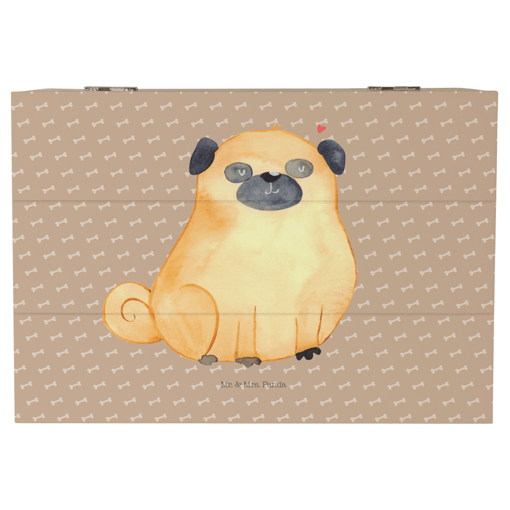 Holzkiste Mops Holzkiste, Kiste, Schatzkiste, Truhe, Schatulle, XXL, Erinnerungsbox, Erinnerungskiste, Dekokiste, Aufbewahrungsbox, Hund, Hundemotiv, Haustier, Hunderasse, Tierliebhaber, Hundebesitzer, Sprüche, Mops, Liebe, Hundeliebe