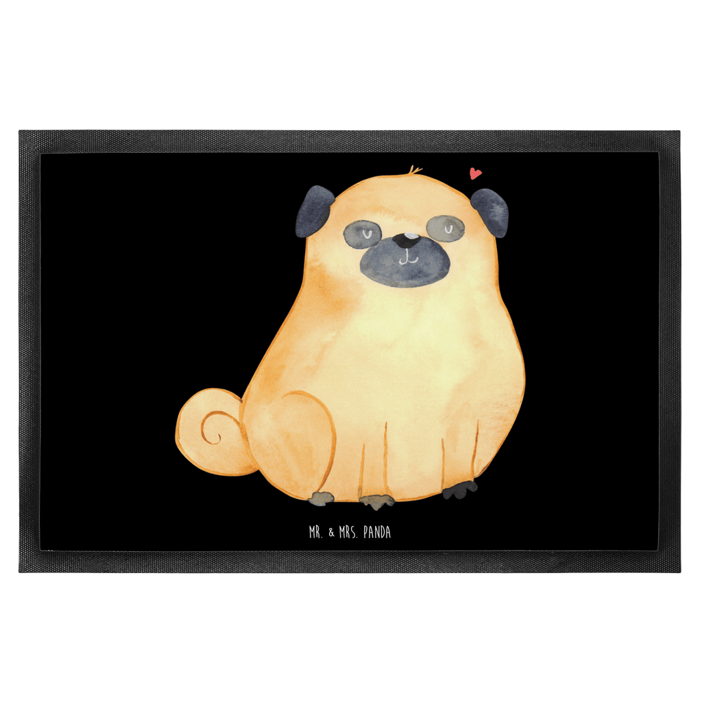 Fußmatte Mops Mops, Hund, Liebe, Hundeliebe,  Türvorleger, Schmutzmatte, Fußabtreter, Matte, Schmutzfänger, Fußabstreifer, Schmutzfangmatte, Türmatte, Motivfußmatte,  Haustürmatte, Vorleger  Hund, Hundemotiv, Haustier, Hunderasse, Tierliebhaber, Hundebesitzer, Sprüche