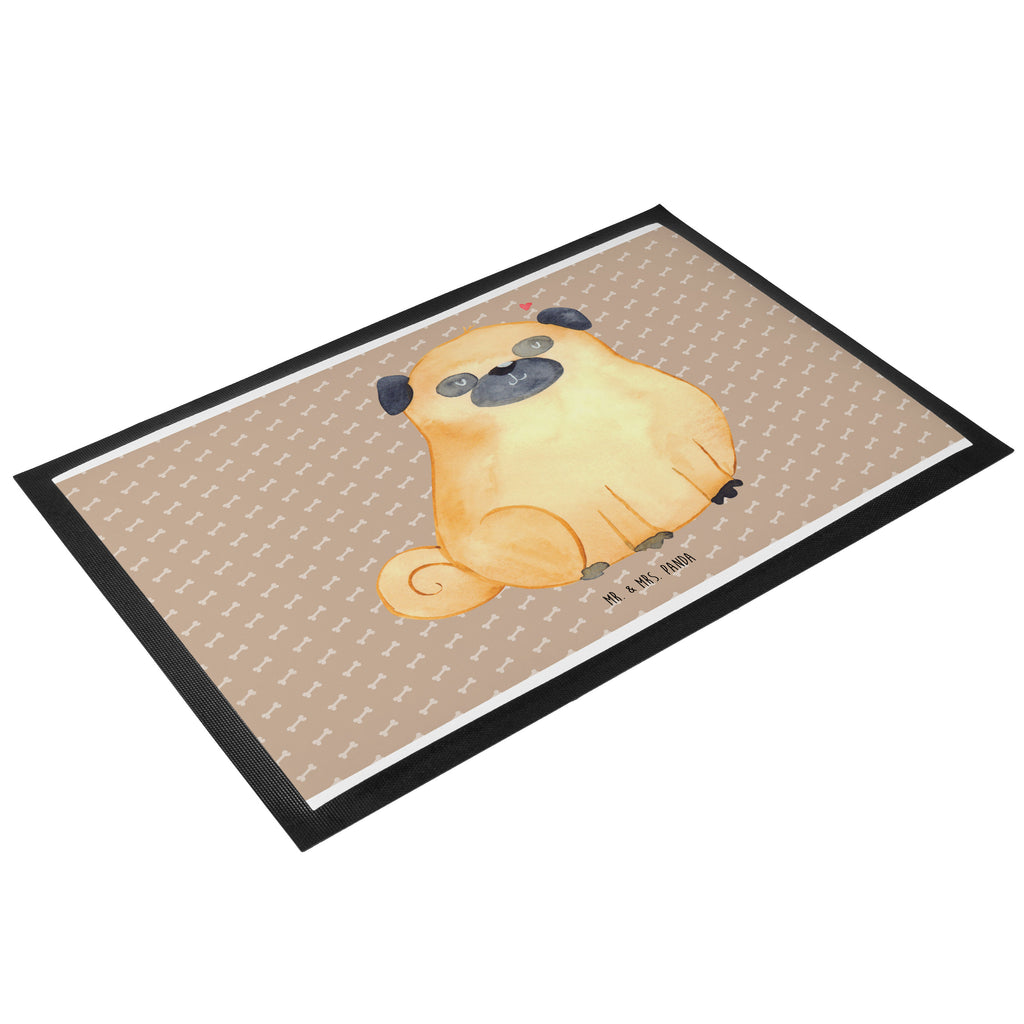 Fußmatte Mops Mops, Hund, Liebe, Hundeliebe,  Türvorleger, Schmutzmatte, Fußabtreter, Matte, Schmutzfänger, Fußabstreifer, Schmutzfangmatte, Türmatte, Motivfußmatte,  Haustürmatte, Vorleger  Hund, Hundemotiv, Haustier, Hunderasse, Tierliebhaber, Hundebesitzer, Sprüche