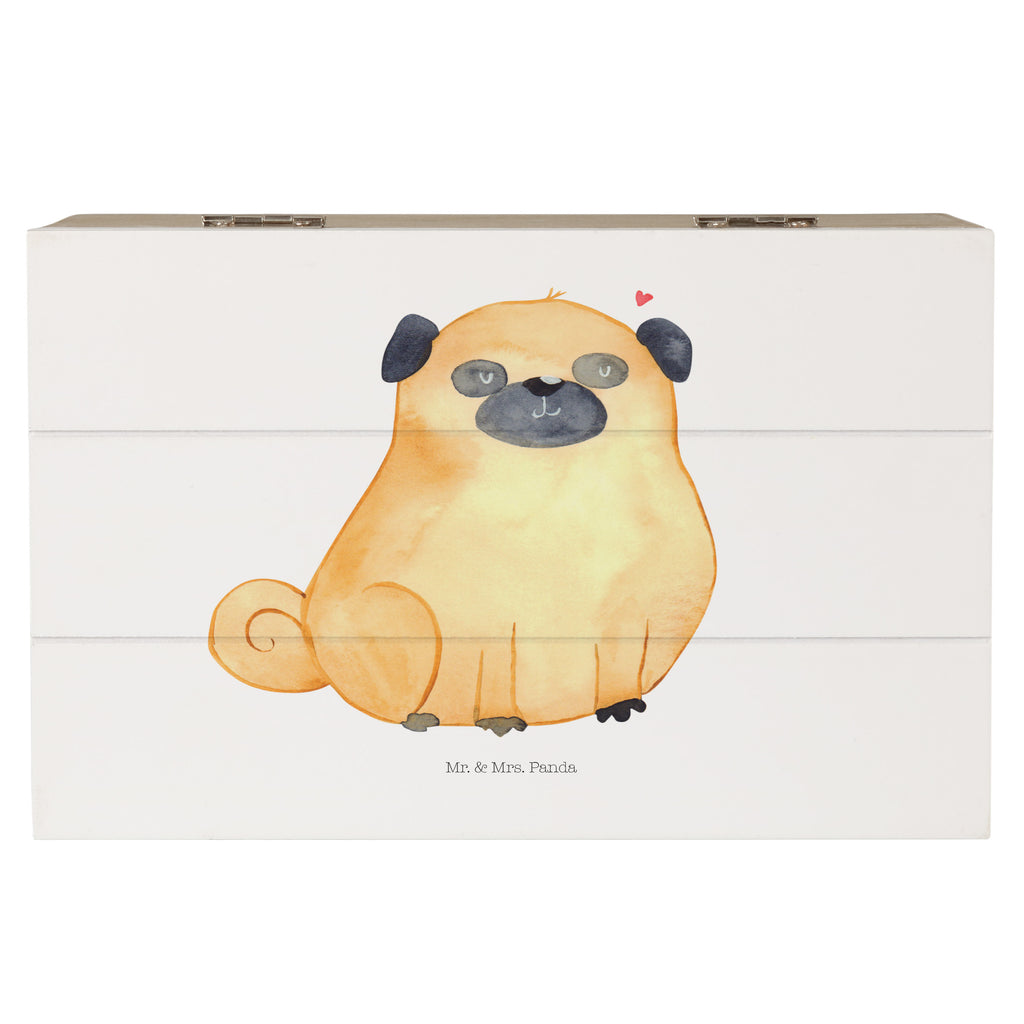 Holzkiste Mops Holzkiste, Kiste, Schatzkiste, Truhe, Schatulle, XXL, Erinnerungsbox, Erinnerungskiste, Dekokiste, Aufbewahrungsbox, Hund, Hundemotiv, Haustier, Hunderasse, Tierliebhaber, Hundebesitzer, Sprüche, Mops, Liebe, Hundeliebe
