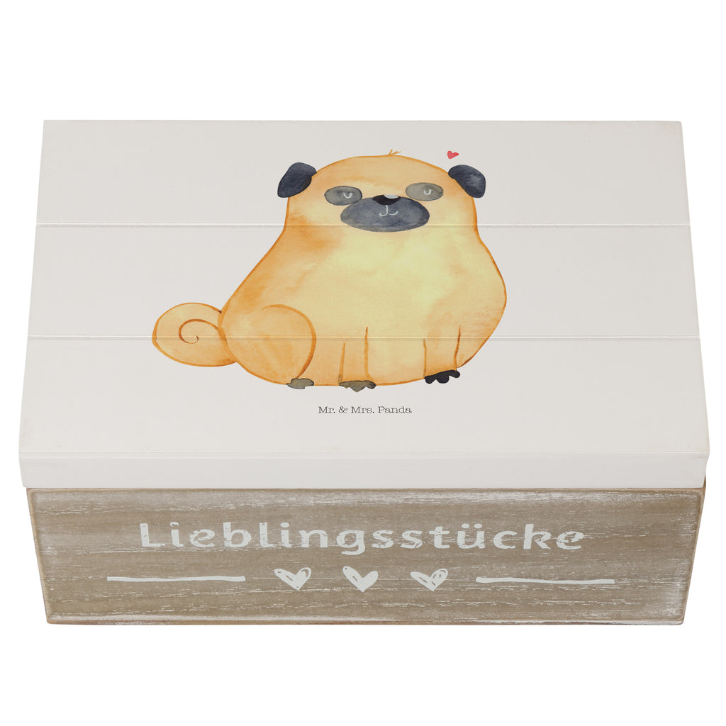 Holzkiste Mops Holzkiste, Kiste, Schatzkiste, Truhe, Schatulle, XXL, Erinnerungsbox, Erinnerungskiste, Dekokiste, Aufbewahrungsbox, Hund, Hundemotiv, Haustier, Hunderasse, Tierliebhaber, Hundebesitzer, Sprüche, Mops, Liebe, Hundeliebe