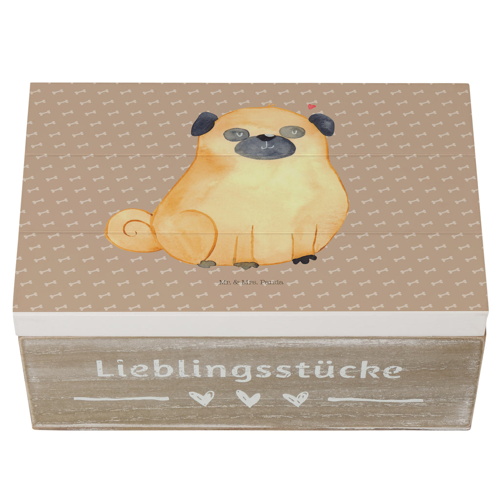 Holzkiste Mops Holzkiste, Kiste, Schatzkiste, Truhe, Schatulle, XXL, Erinnerungsbox, Erinnerungskiste, Dekokiste, Aufbewahrungsbox, Hund, Hundemotiv, Haustier, Hunderasse, Tierliebhaber, Hundebesitzer, Sprüche, Mops, Liebe, Hundeliebe