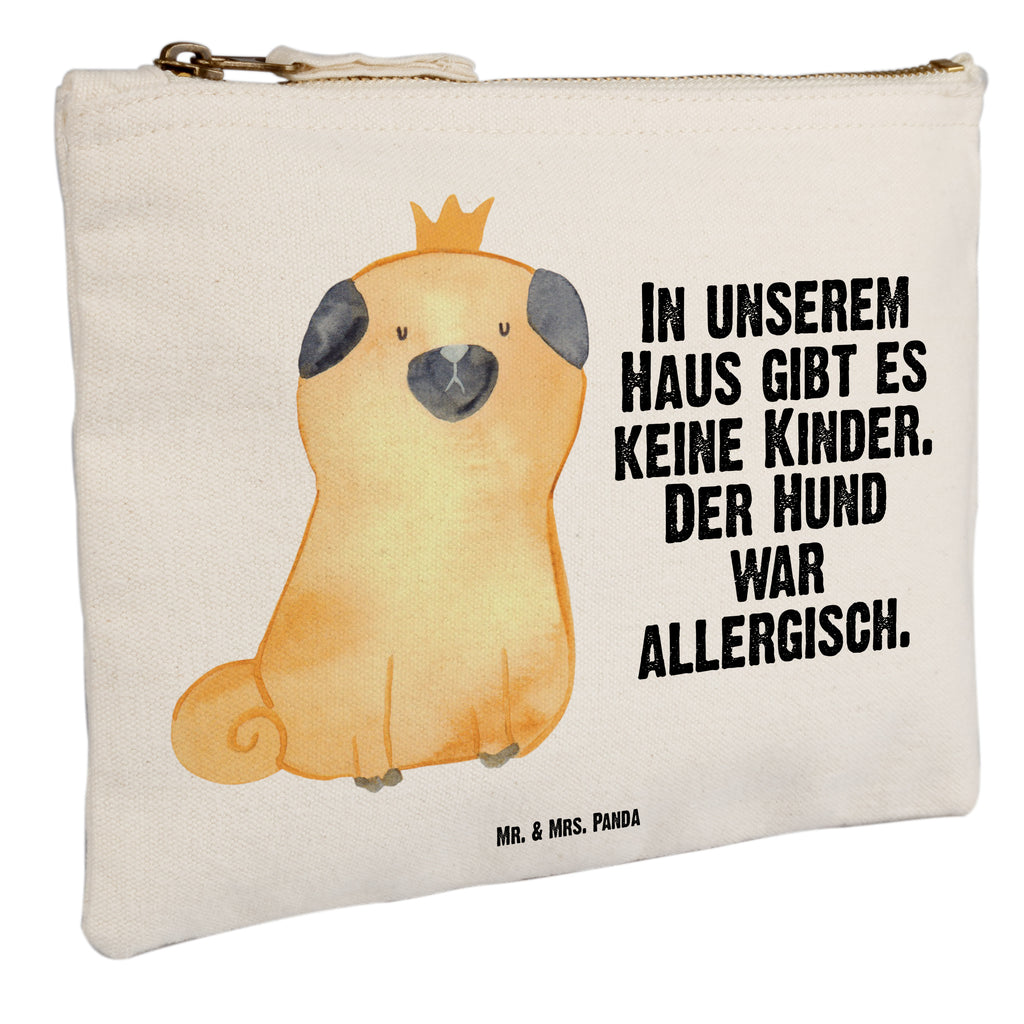 Schminktasche Mops Krone Schminktasche, Kosmetiktasche, Kosmetikbeutel, Stiftemäppchen, Etui, Federmappe, Makeup, XXL, Schminketui, Kosmetiketui, Schlamperetui, Hund, Hundemotiv, Haustier, Hunderasse, Tierliebhaber, Hundebesitzer, Sprüche, Mops, allergisch, kinderlos, Hausregel, Hundebesitzer. Spruch, lustig