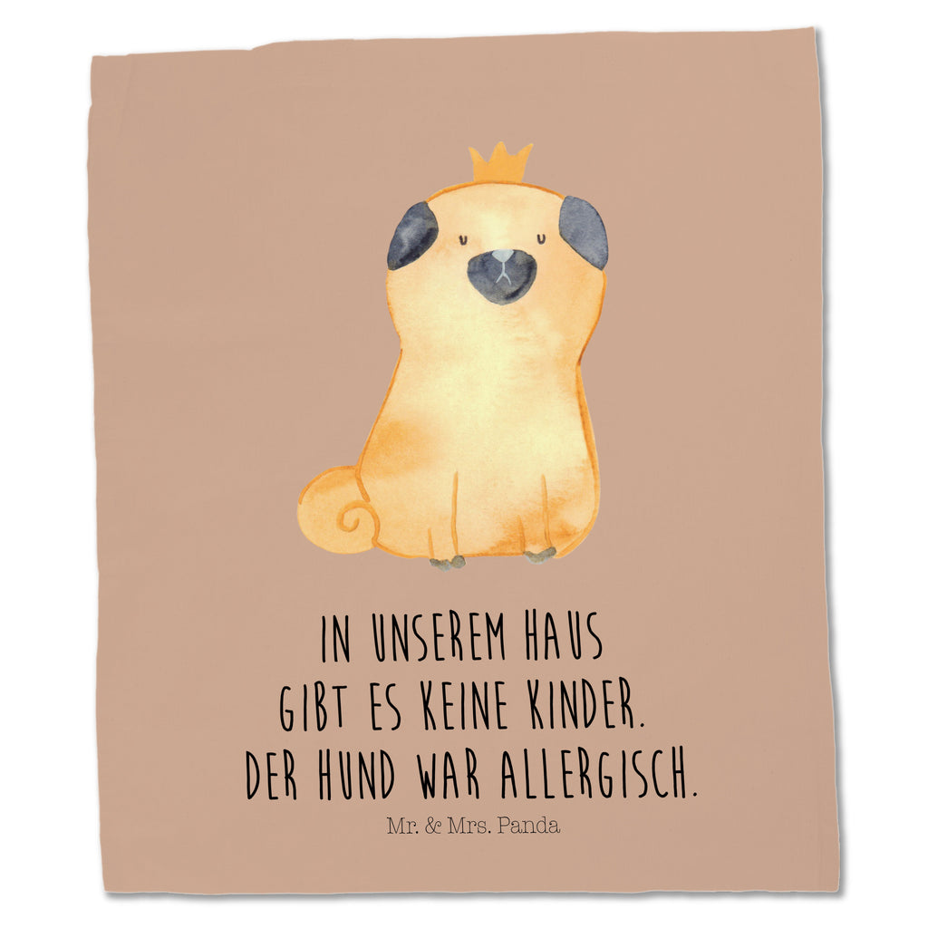 Tragetasche Mops Krone Beuteltasche, Beutel, Einkaufstasche, Jutebeutel, Stoffbeutel, Hund, Hundemotiv, Haustier, Hunderasse, Tierliebhaber, Hundebesitzer, Sprüche, Mops, allergisch, kinderlos, Hausregel, Hundebesitzer. Spruch, lustig