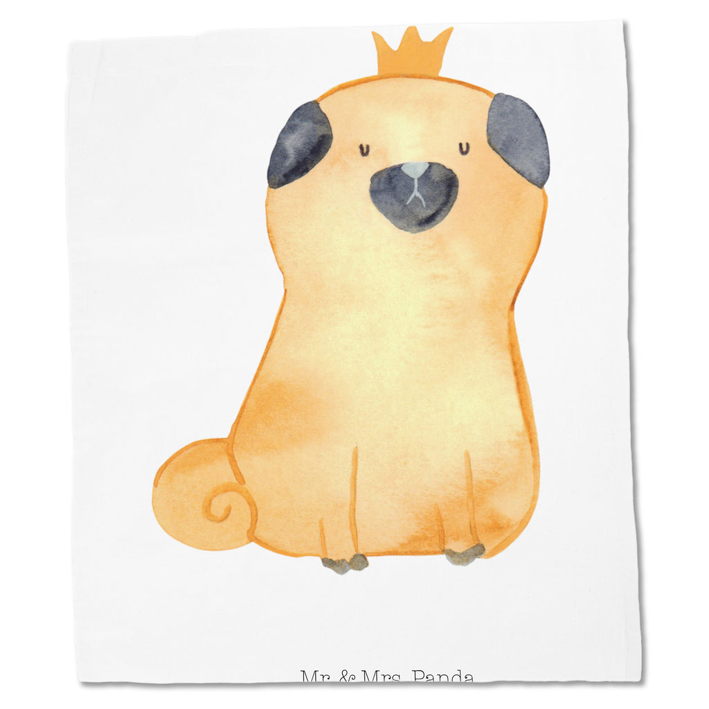 Tragetasche Mops Krone Beuteltasche, Beutel, Einkaufstasche, Jutebeutel, Stoffbeutel, Hund, Hundemotiv, Haustier, Hunderasse, Tierliebhaber, Hundebesitzer, Sprüche, Mops, allergisch, kinderlos, Hausregel, Hundebesitzer. Spruch, lustig
