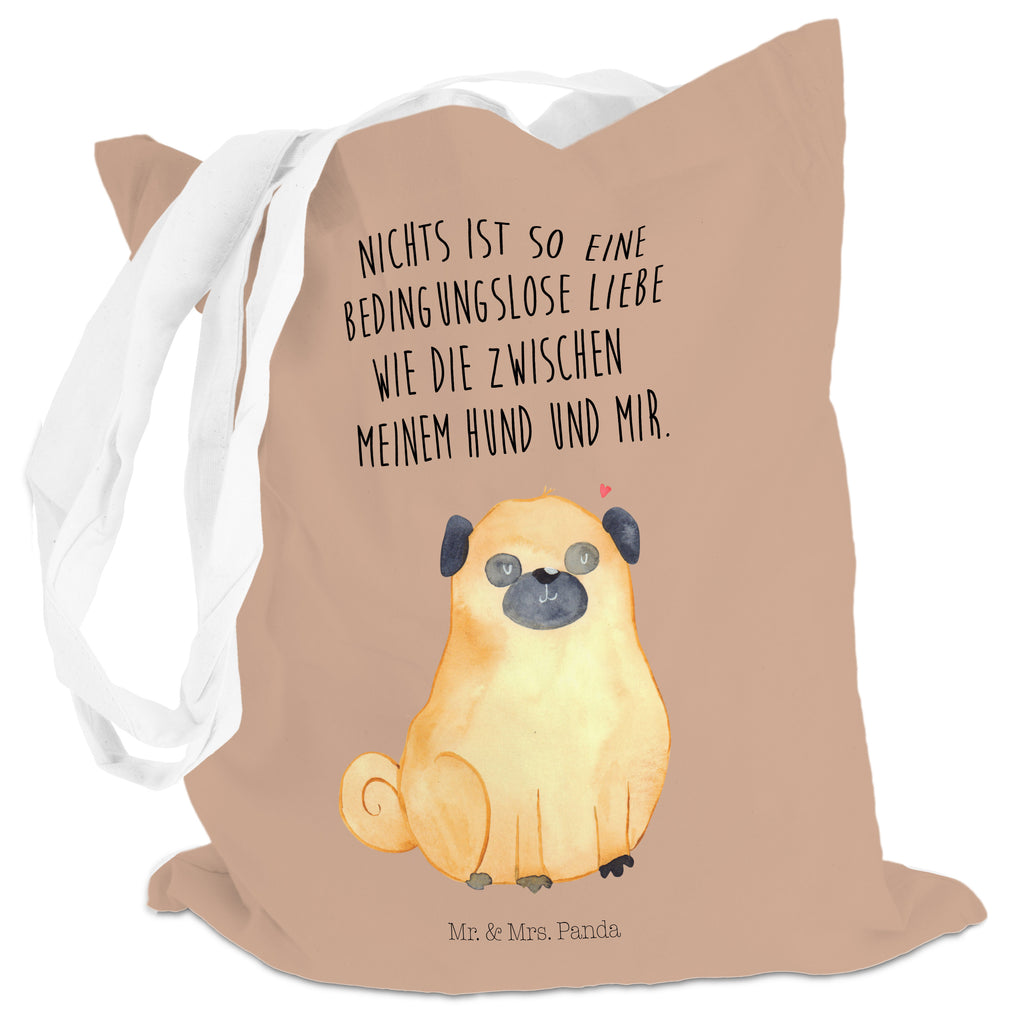 Tragetasche Mops Beuteltasche, Beutel, Einkaufstasche, Jutebeutel, Stoffbeutel, Hund, Hundemotiv, Haustier, Hunderasse, Tierliebhaber, Hundebesitzer, Sprüche, Mops, Liebe, Hundeliebe