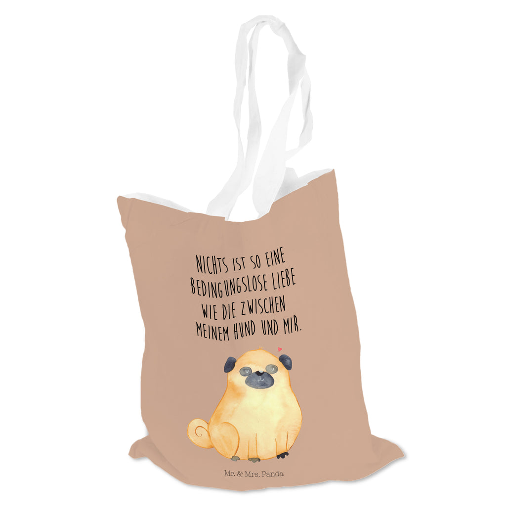 Tragetasche Mops Beuteltasche, Beutel, Einkaufstasche, Jutebeutel, Stoffbeutel, Hund, Hundemotiv, Haustier, Hunderasse, Tierliebhaber, Hundebesitzer, Sprüche, Mops, Liebe, Hundeliebe