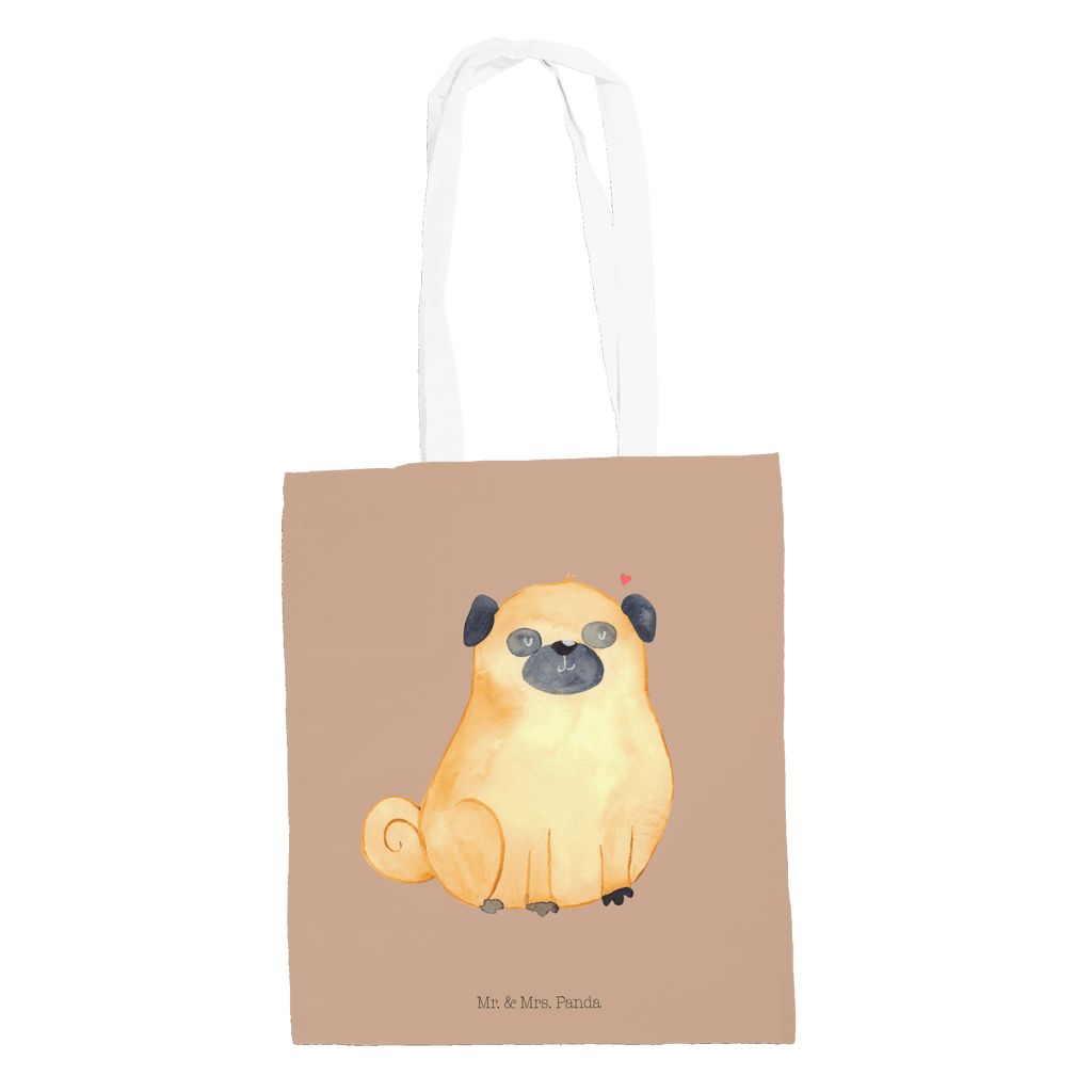 Tragetasche Mops Beuteltasche, Beutel, Einkaufstasche, Jutebeutel, Stoffbeutel, Hund, Hundemotiv, Haustier, Hunderasse, Tierliebhaber, Hundebesitzer, Sprüche, Mops, Liebe, Hundeliebe