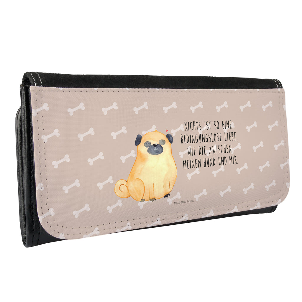 Damen Portemonnaie Mops Portemonnaie, Portemonee, Geldbörse, Damen, Groß, XXL, Geldbeutel, Portemonnaies, Hund, Hundemotiv, Haustier, Hunderasse, Tierliebhaber, Hundebesitzer, Sprüche, Mops, Liebe, Hundeliebe