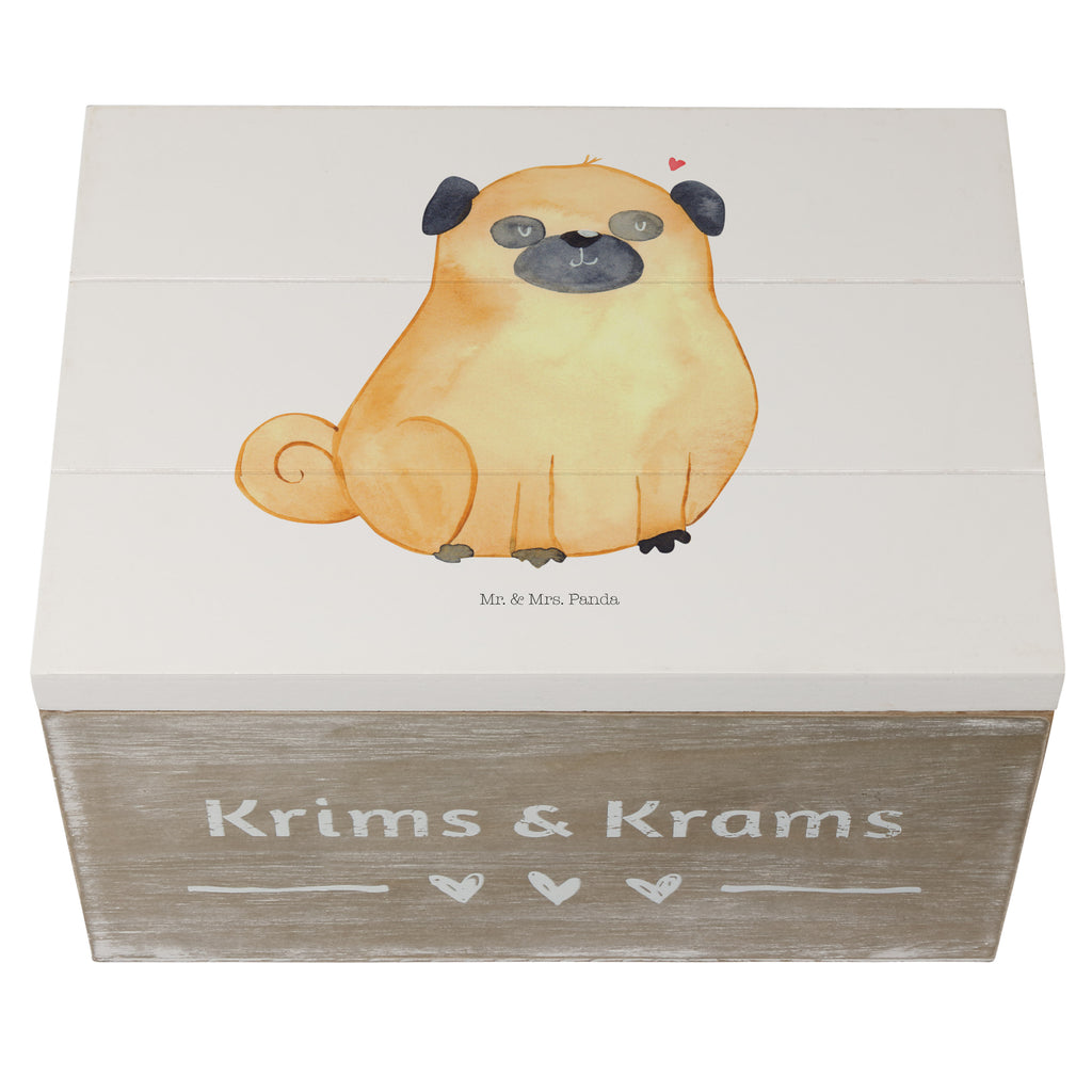 Holzkiste Mops Holzkiste, Kiste, Schatzkiste, Truhe, Schatulle, XXL, Erinnerungsbox, Erinnerungskiste, Dekokiste, Aufbewahrungsbox, Hund, Hundemotiv, Haustier, Hunderasse, Tierliebhaber, Hundebesitzer, Sprüche, Mops, Liebe, Hundeliebe