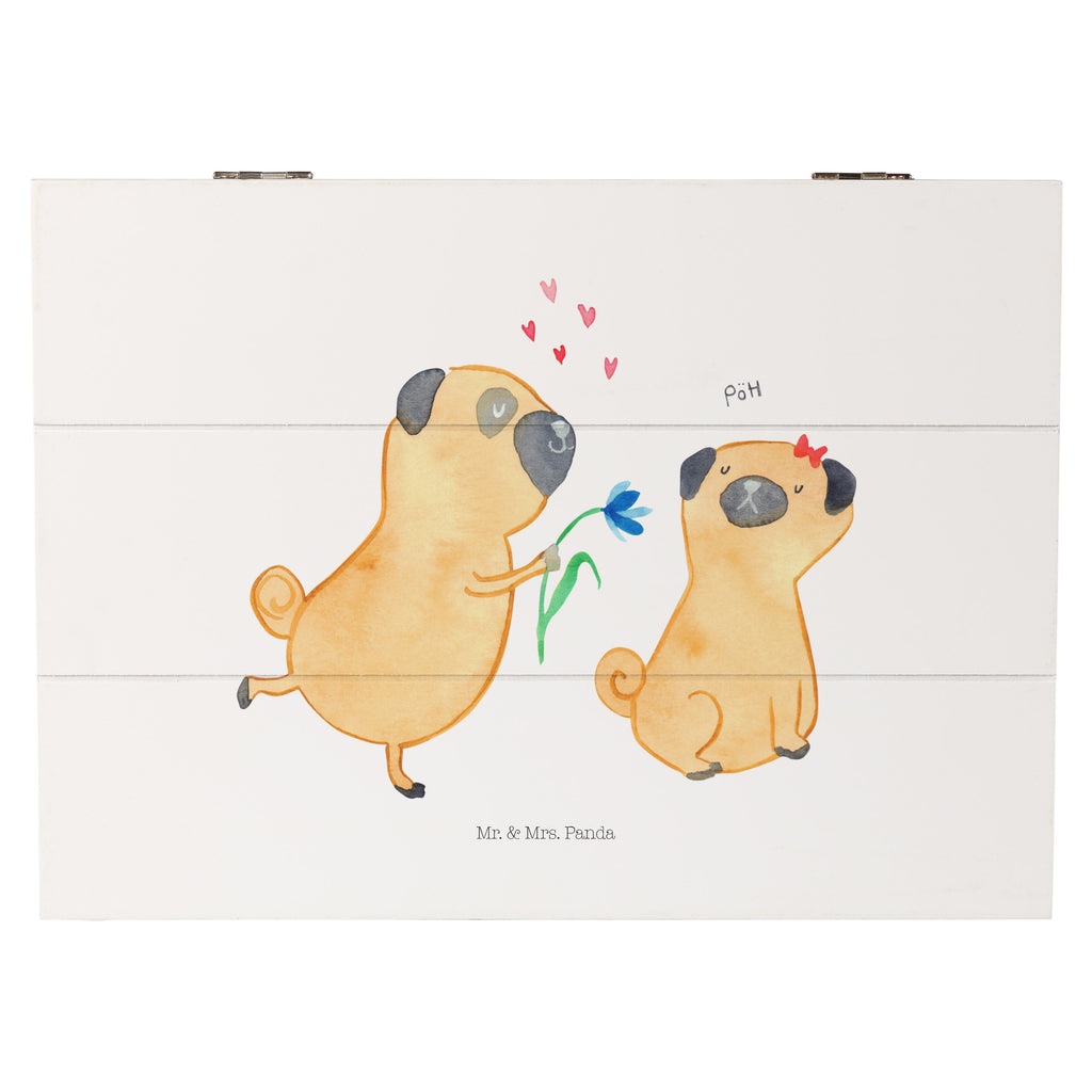 Holzkiste Mops verliebt Holzkiste, Kiste, Schatzkiste, Truhe, Schatulle, XXL, Erinnerungsbox, Erinnerungskiste, Dekokiste, Aufbewahrungsbox, Hund, Hundemotiv, Haustier, Hunderasse, Tierliebhaber, Hundebesitzer, Sprüche, Mops, Möpse, Hundeliebe, verliebt, Liebe, Liebesspruch. Verlobt, Geschenk Freund, Partner