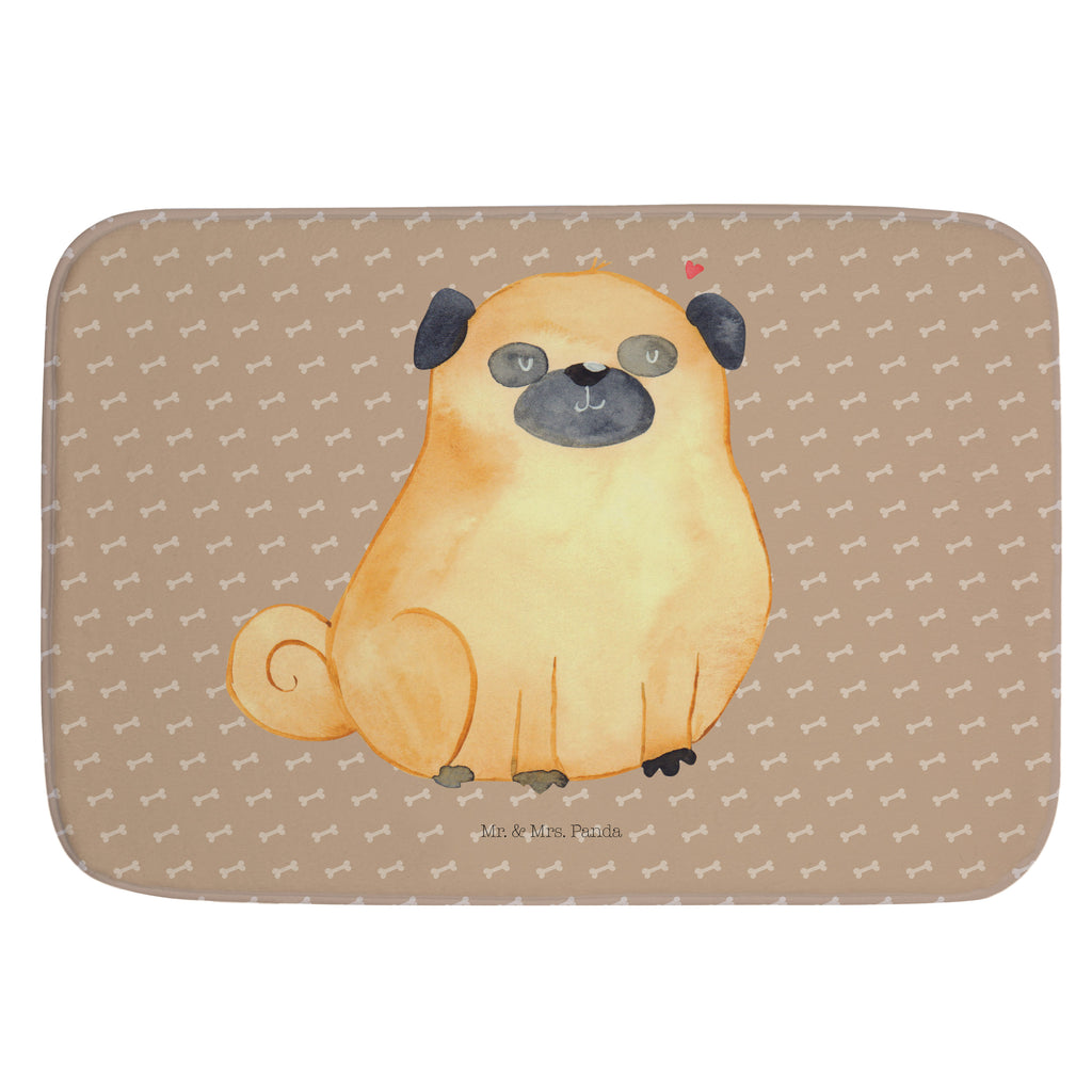 Badvorleger Mops Badematte, Badteppich, Duschvorleger, Badezimmerteppich, Badezimmermatte, Badvorleger, Duschmatte, Duschteppich, Hund, Hundemotiv, Haustier, Hunderasse, Tierliebhaber, Hundebesitzer, Sprüche, Mops, Liebe, Hundeliebe