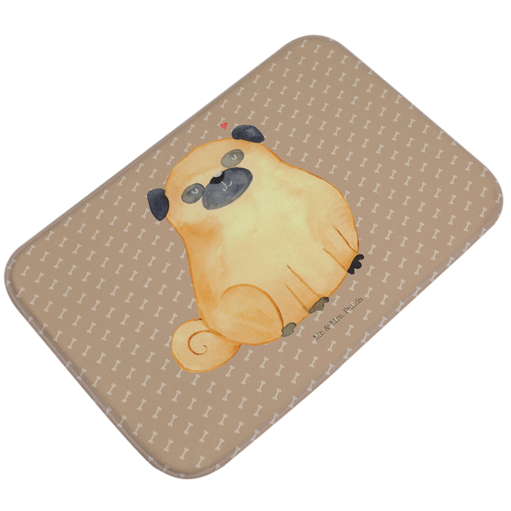 Badvorleger Mops Badematte, Badteppich, Duschvorleger, Badezimmerteppich, Badezimmermatte, Badvorleger, Duschmatte, Duschteppich, Hund, Hundemotiv, Haustier, Hunderasse, Tierliebhaber, Hundebesitzer, Sprüche, Mops, Liebe, Hundeliebe