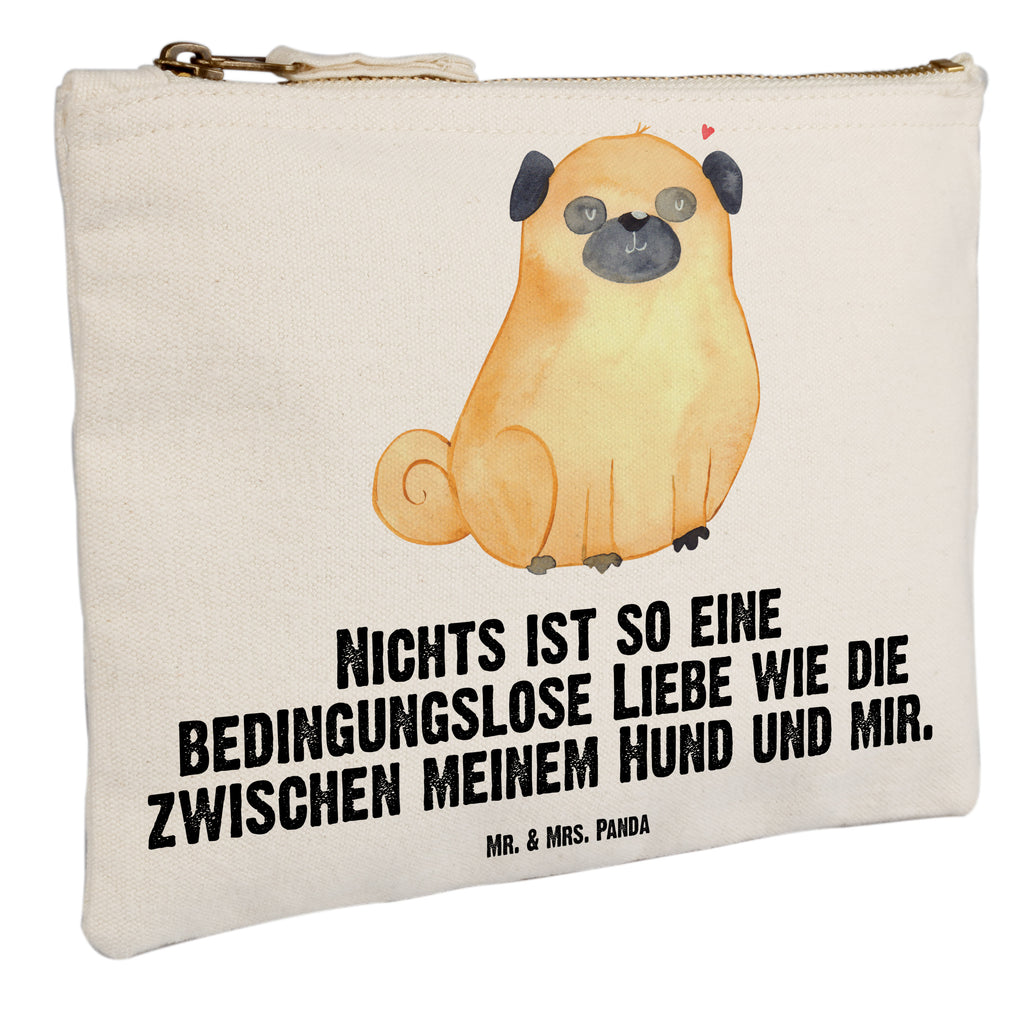 Schminktasche Mops Schminktasche, Kosmetiktasche, Kosmetikbeutel, Stiftemäppchen, Etui, Federmappe, Makeup, XXL, Schminketui, Kosmetiketui, Schlamperetui, Hund, Hundemotiv, Haustier, Hunderasse, Tierliebhaber, Hundebesitzer, Sprüche, Mops, Liebe, Hundeliebe