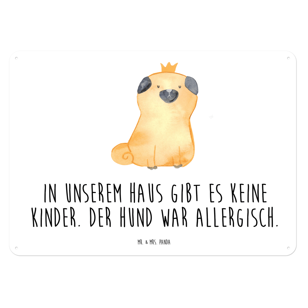 Blechschild Mops Krone Mops, Hund, allergisch, kinderlos, Hausregel, Hundebesitzer. Spruch, lustig Blechschild, Metallschild, Geschenk Schild, Schild, Magnet-Metall-Schild, Deko Schild, Wandschild, Wand-Dekoration, Türschild, Wandschild, Metallschild  Hund, Hundemotiv, Haustier, Hunderasse, Tierliebhaber, Hundebesitzer, Sprüche