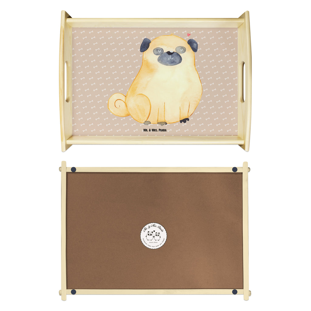 Serviertablett Mops Tablett, Holztablett, Küchentablett, Dekotablett, Frühstückstablett, Hund, Hundemotiv, Haustier, Hunderasse, Tierliebhaber, Hundebesitzer, Sprüche, Mops, Liebe, Hundeliebe