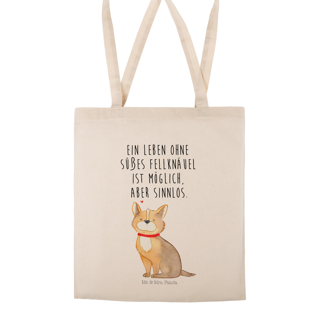 Tragetasche Hundeglück Beuteltasche, Beutel, Einkaufstasche, Jutebeutel, Stoffbeutel, Hund, Hundemotiv, Haustier, Hunderasse, Tierliebhaber, Hundebesitzer, Sprüche, Corgie, Hundeliebe, Spruch, Hundemama, Liebe